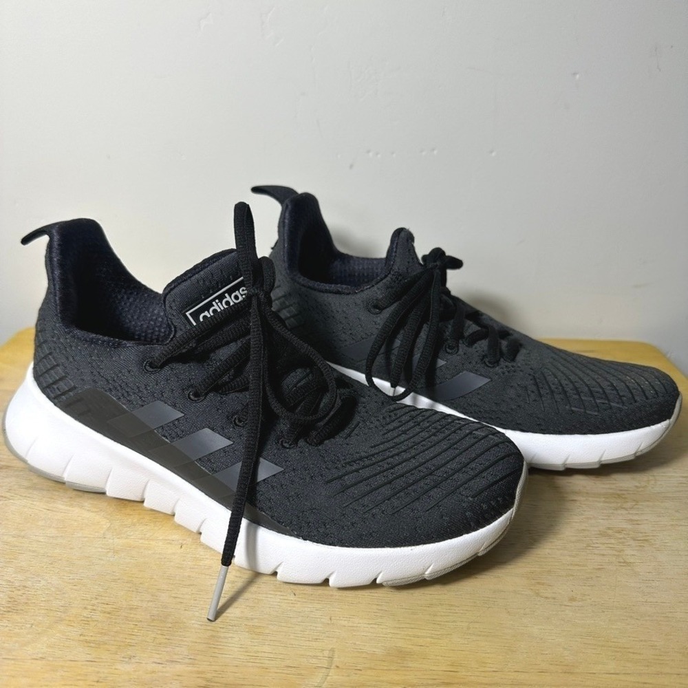 Adidas Womens Asweego Running Shoes Core Black Size 7 F37079 Cloudfoam Training